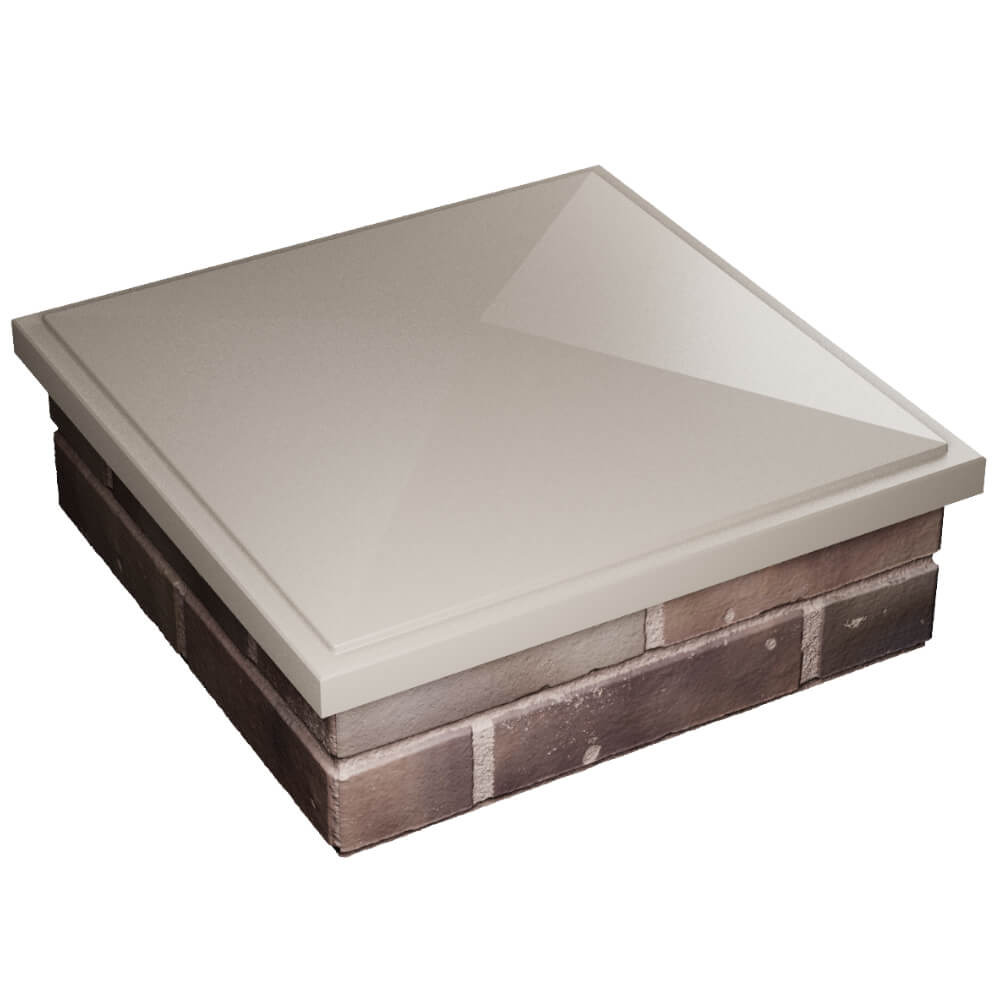 Колпак Zking БонаМоно Бежевый на столб 2х2 кирпича (515х515, 530х530мм) в Кимрах фото