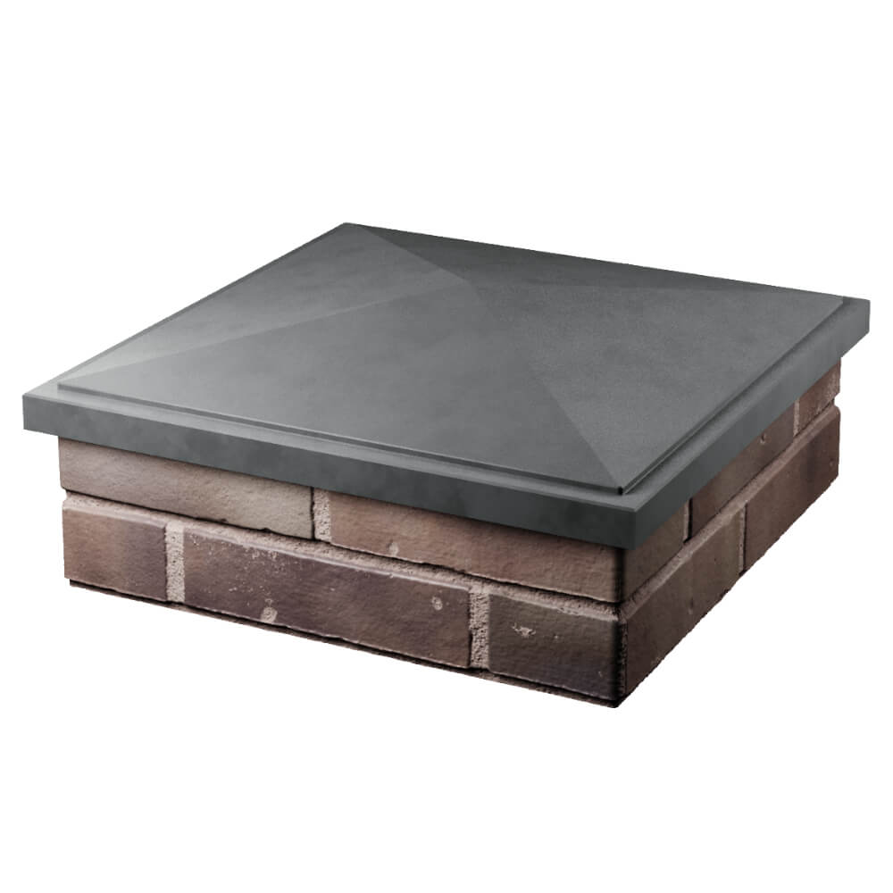 Колпак Zking БонаМоно Серый на столб 2х2 кирпича (515х515, 530х530мм) в Кимрах фото