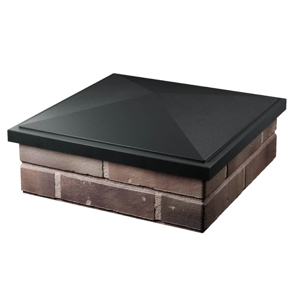 Колпак Zking БонаМоно Черный на столб 2х2 кирпича (515х515, 530х530мм) в Кимрах фото