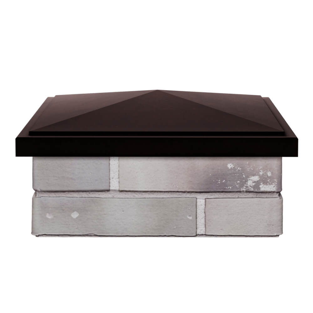 Колпак Zking БонаМоно Коричневый на столб 1.5х1.5 кирпича (385х385, 400х400мм) Кимры фото