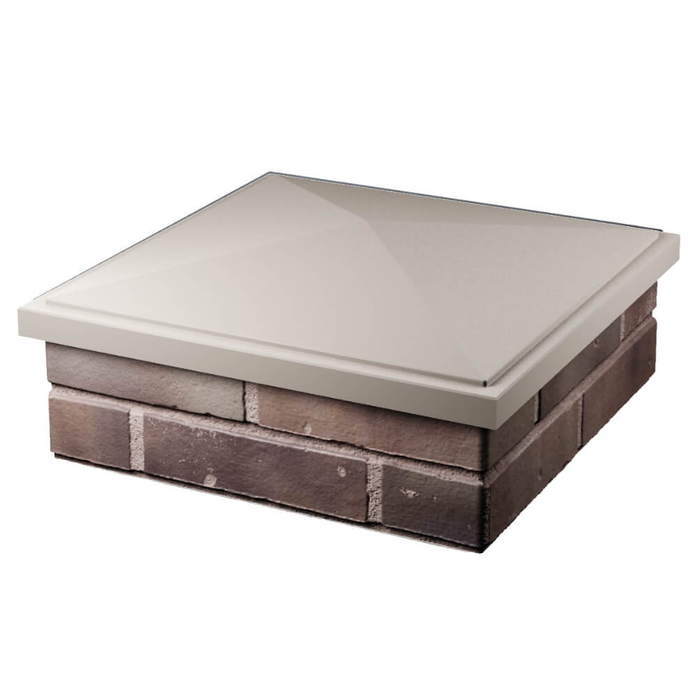 Колпак Zking БонаМоно Бежевый на столб 2х2 кирпича (515х515, 530х530мм) в Кимрах фото