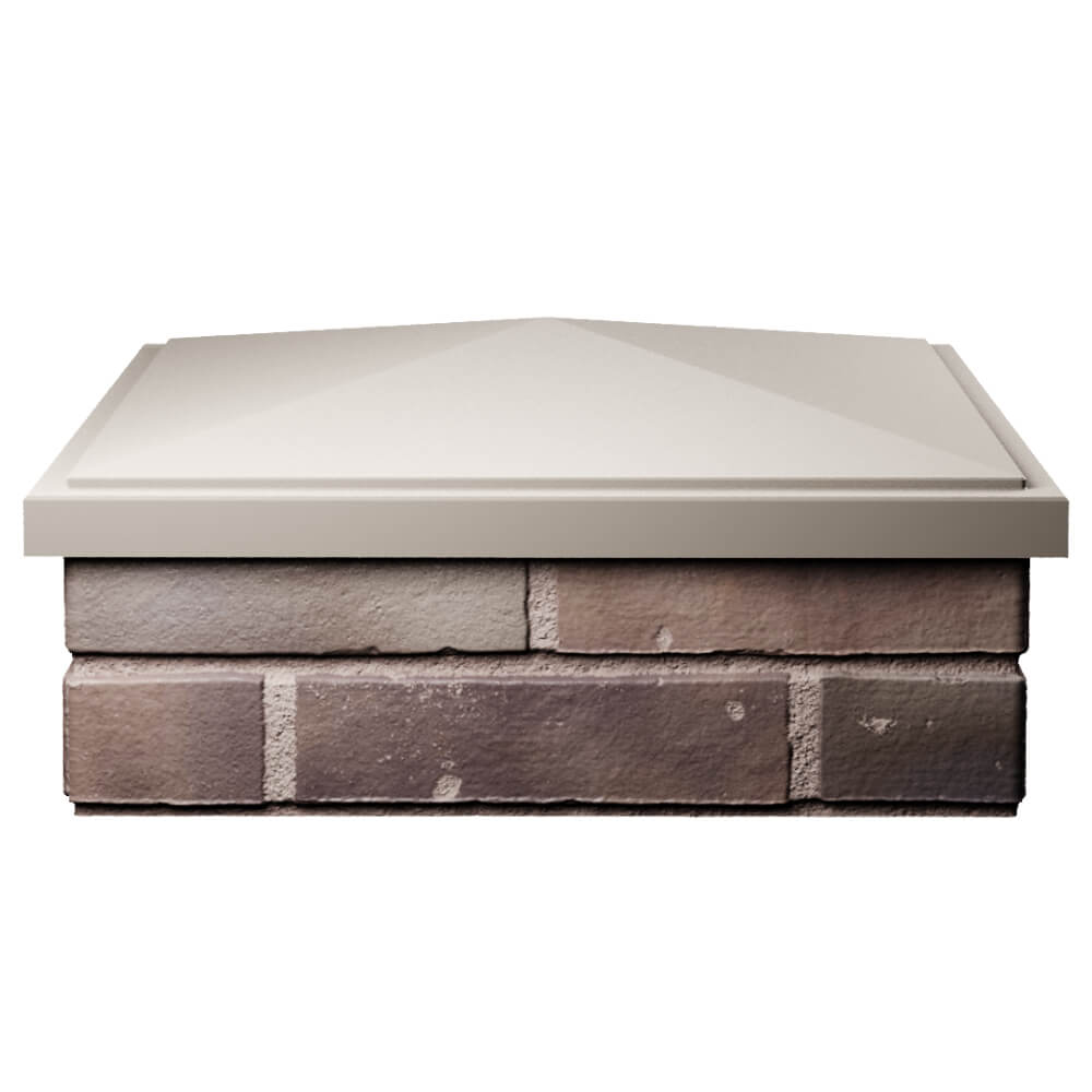 Колпак Zking БонаМоно Бежевый на столб 2х2 кирпича (515х515, 530х530мм) Кимры фото
