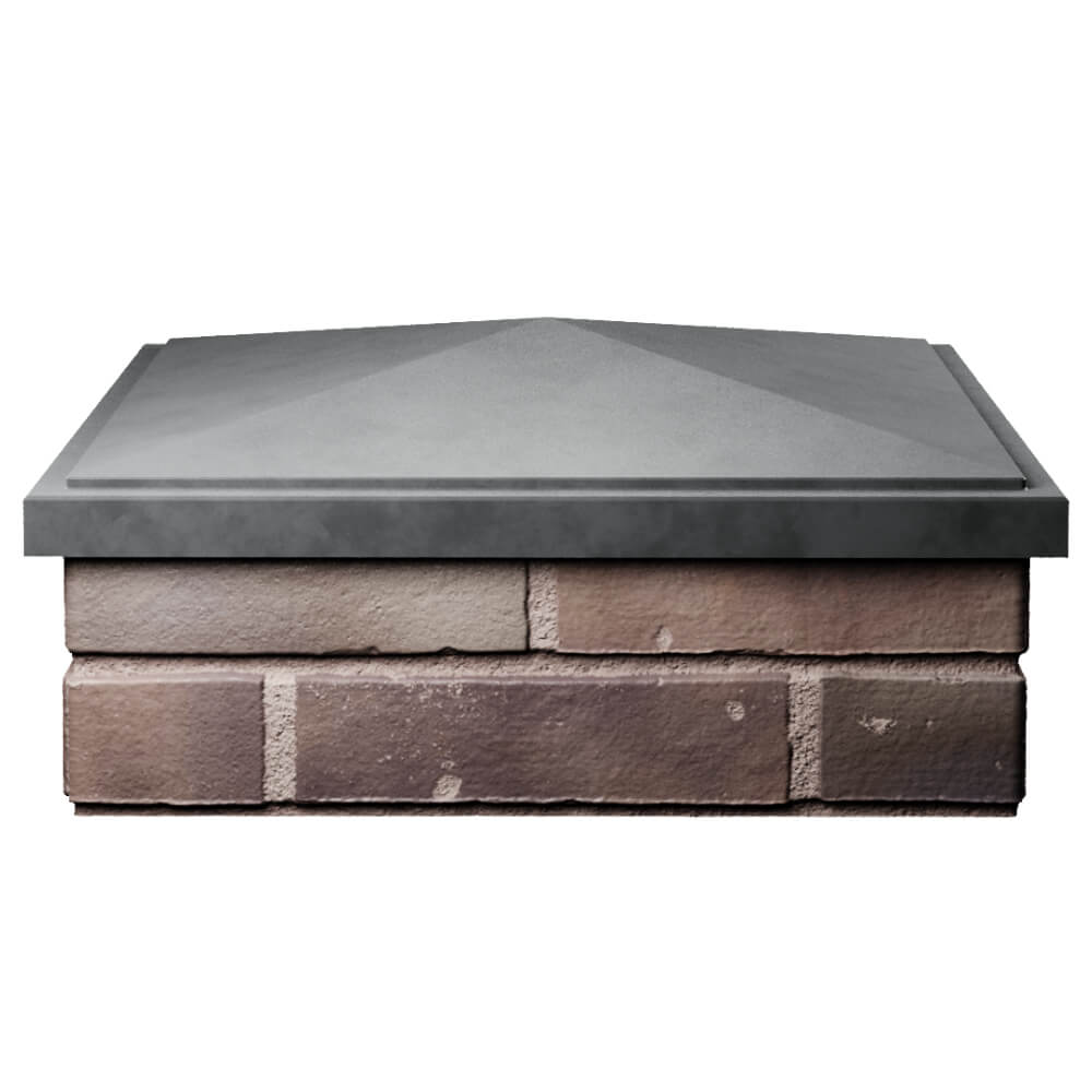 Колпак Zking БонаМоно Серый на столб 2х2 кирпича (515х515, 530х530мм) Кимры фото