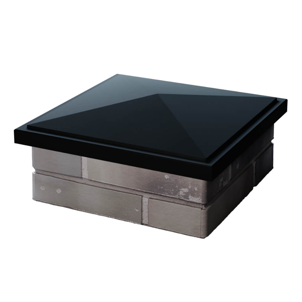 Колпак Zking БонаМоно Черный на столб 1.5х1.5 кирпича (385х385, 400х400мм) в Кимрах фото