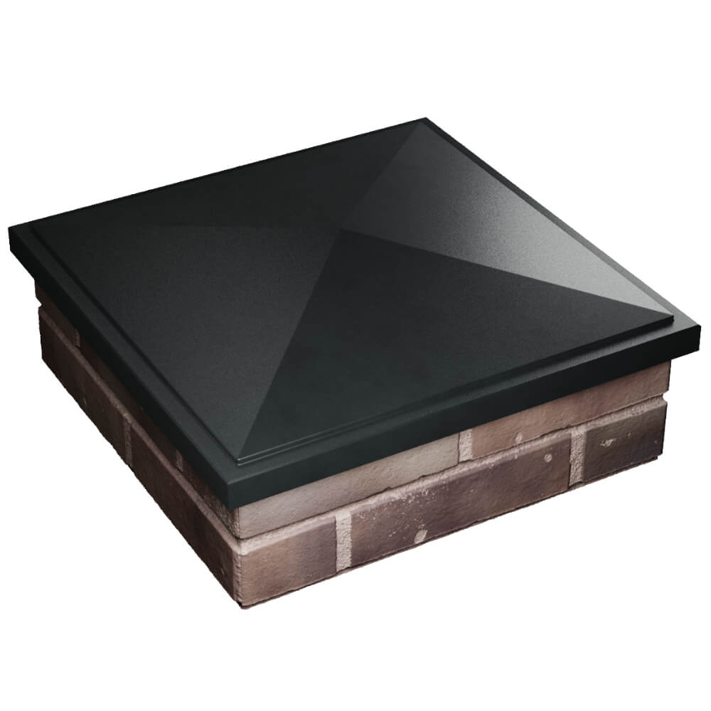 Колпак Zking БонаМоно Черный на столб 2х2 кирпича (515х515, 530х530мм) в Кимрах фото